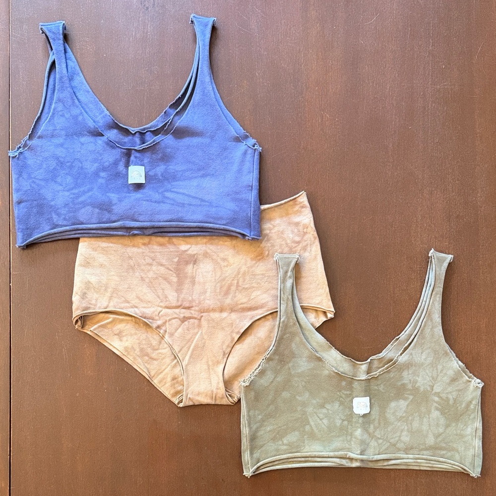 IRIE the Collection // organic cotton // Intimates Set - Blue, Tan, Purple